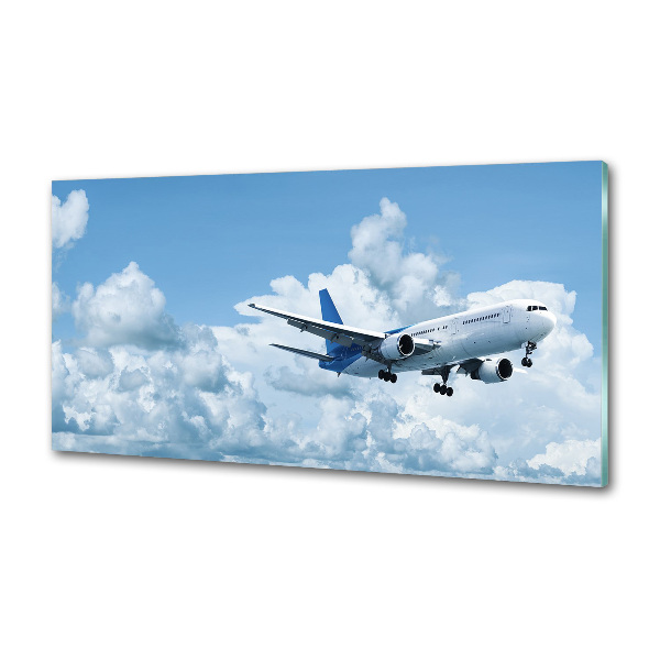 Spatplaat keuken Een vliegtuig in de lucht