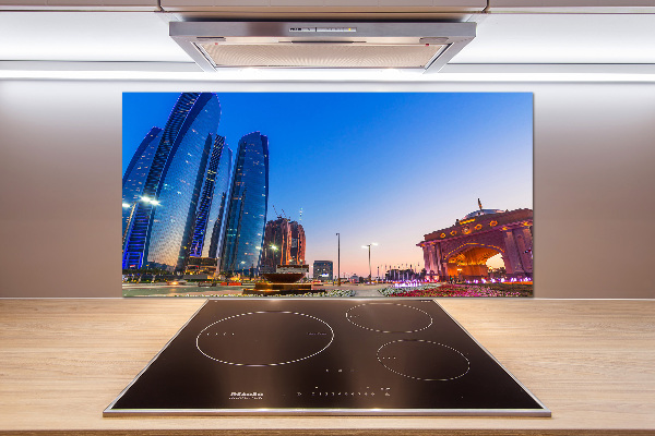 Keuken achterwand Straten van Abu Dhabi