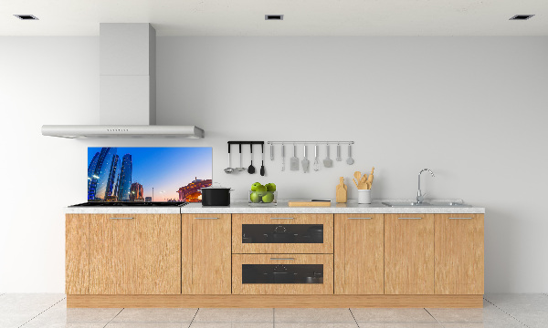 Keuken achterwand Straten van Abu Dhabi