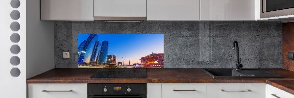 Keuken achterwand Straten van Abu Dhabi