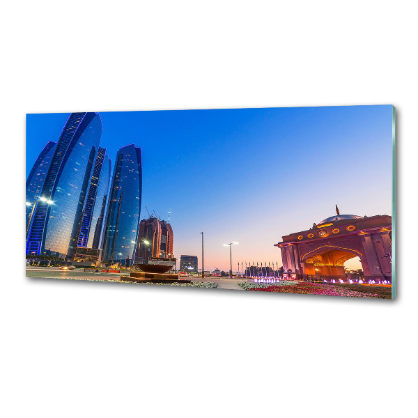 Keuken achterwand Straten van Abu Dhabi