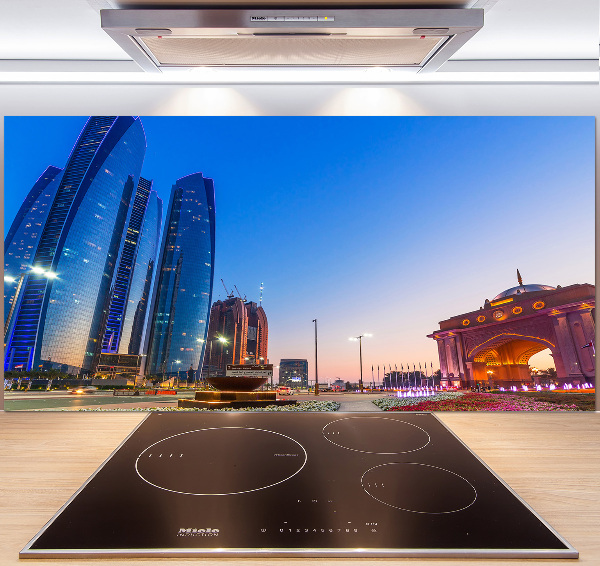 Keuken achterwand Straten van Abu Dhabi