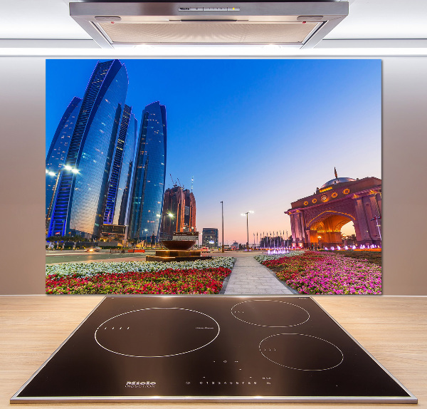 Keuken achterwand Straten van Abu Dhabi