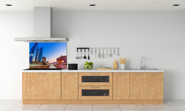 Keuken achterwand Straten van Abu Dhabi
