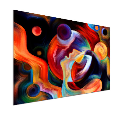 Spatscherm keuken Abstractie