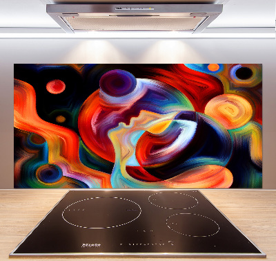 Spatscherm keuken Abstractie