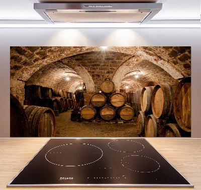 Panel do kuchni Beczki w winnicy