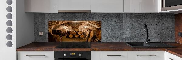 Panel do kuchni Beczki w winnicy