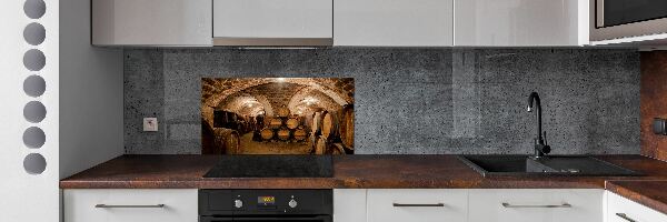 Panel do kuchni Beczki w winnicy