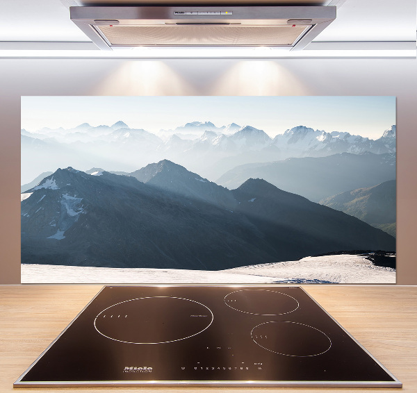 Achterwand keuken Bergtoppen