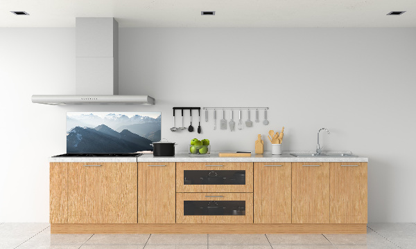 Achterwand keuken Bergtoppen