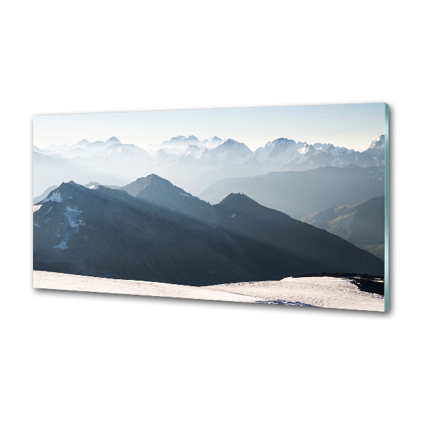 Achterwand keuken Bergtoppen