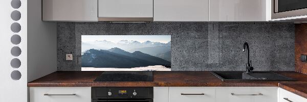 Achterwand keuken Bergtoppen