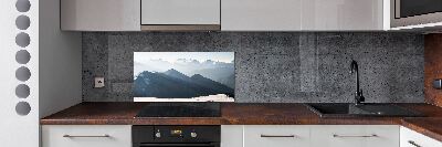 Achterwand keuken Bergtoppen