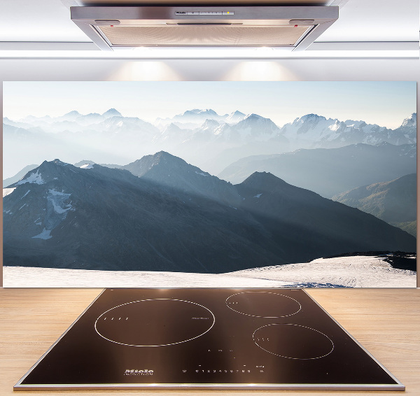 Achterwand keuken Bergtoppen