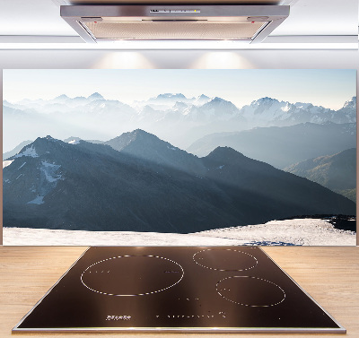 Achterwand keuken Bergtoppen