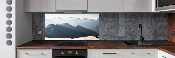 Achterwand keuken Bergtoppen