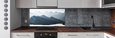 Achterwand keuken Bergtoppen