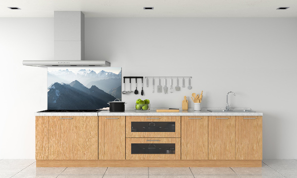 Achterwand keuken Bergtoppen