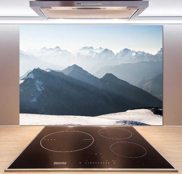 Achterwand keuken Bergtoppen