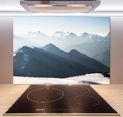 Achterwand keuken Bergtoppen
