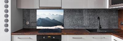 Achterwand keuken Bergtoppen