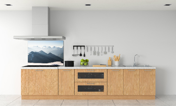 Achterwand keuken Bergtoppen
