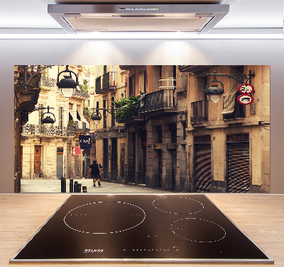 Achterwand keuken Straten van Barcelona