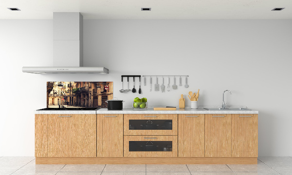 Achterwand keuken Straten van Barcelona