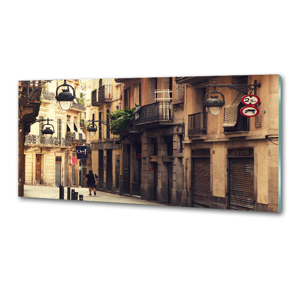 Achterwand keuken Straten van Barcelona