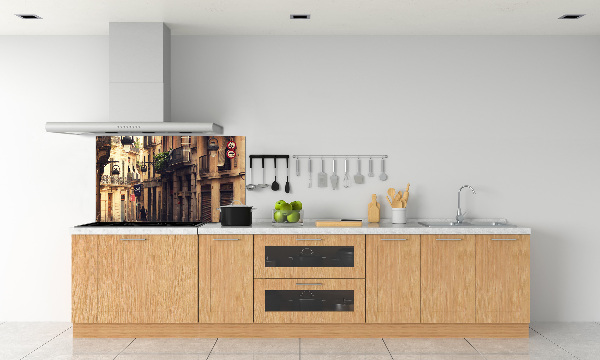 Panel do kuchni Ulice Barcelony