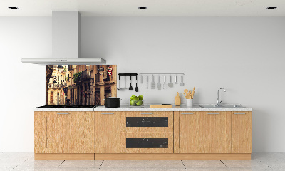 Panel do kuchni Ulice Barcelony