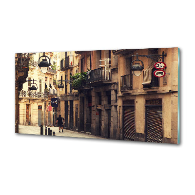 Achterwand keuken Straten van Barcelona