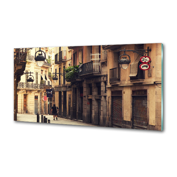 Achterwand keuken Straten van Barcelona