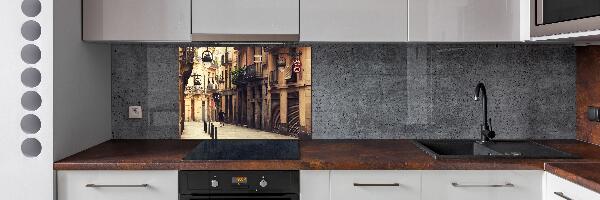 Achterwand keuken Straten van Barcelona