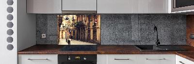 Achterwand keuken Straten van Barcelona