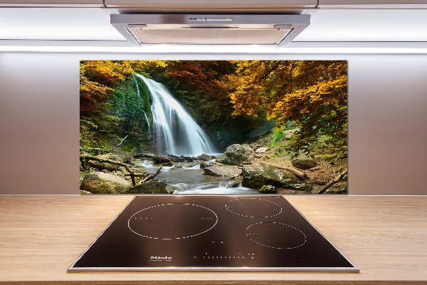 Spatplaat keuken Waterval in het bos