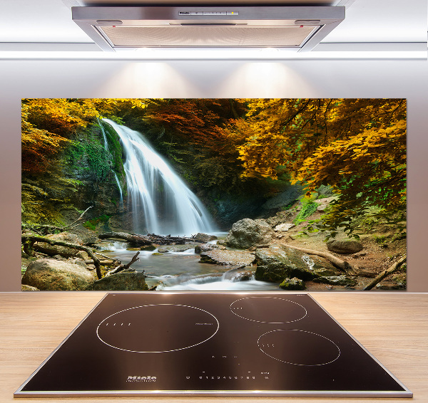 Spatplaat keuken Waterval in het bos