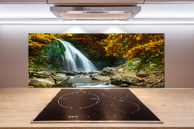 Spatplaat keuken Waterval in het bos