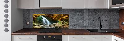 Spatplaat keuken Waterval in het bos