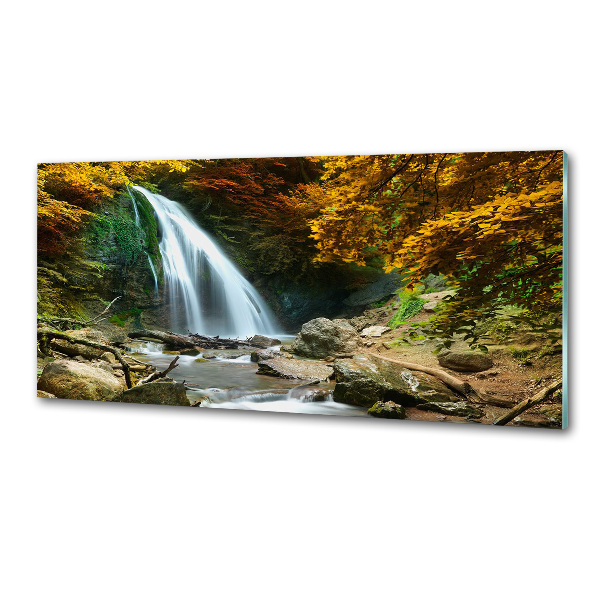 Spatplaat keuken Waterval in het bos