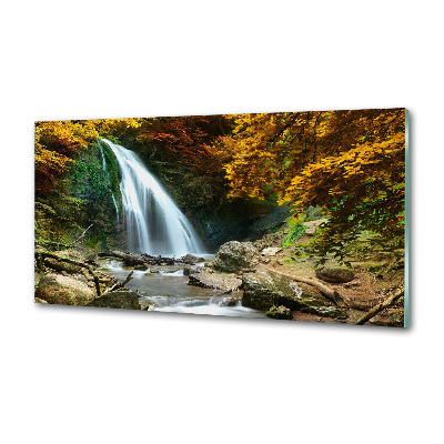 Spatplaat keuken Waterval in het bos