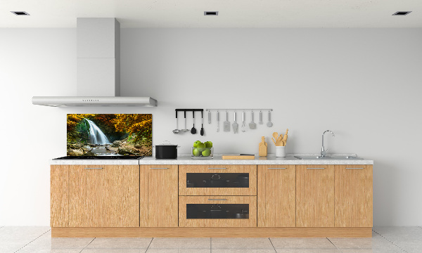 Spatplaat keuken Waterval in het bos