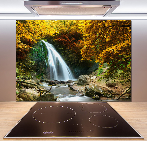 Spatplaat keuken Waterval in het bos