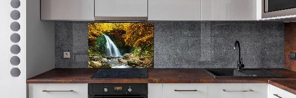 Spatplaat keuken Waterval in het bos