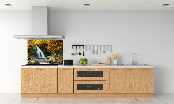 Spatplaat keuken Waterval in het bos