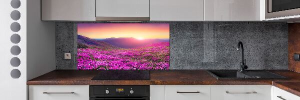 Keuken achterwand Roze heuvels