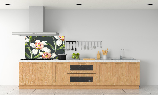 Keuken achterwand Bloemenpatroon