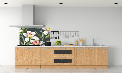 Keuken achterwand Bloemenpatroon