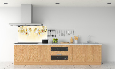 Spatscherm keuken Orchidee